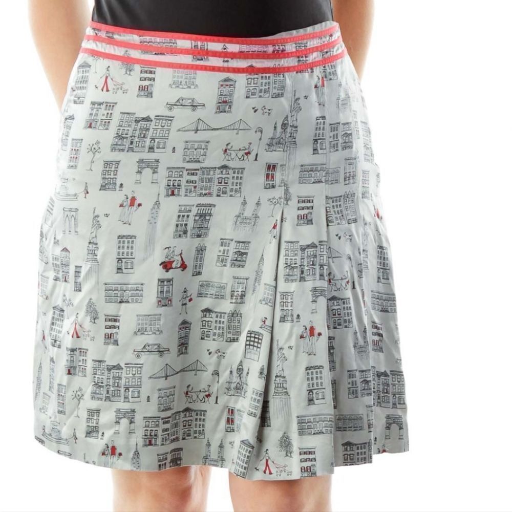 DKNY silk Paris skirt size 6